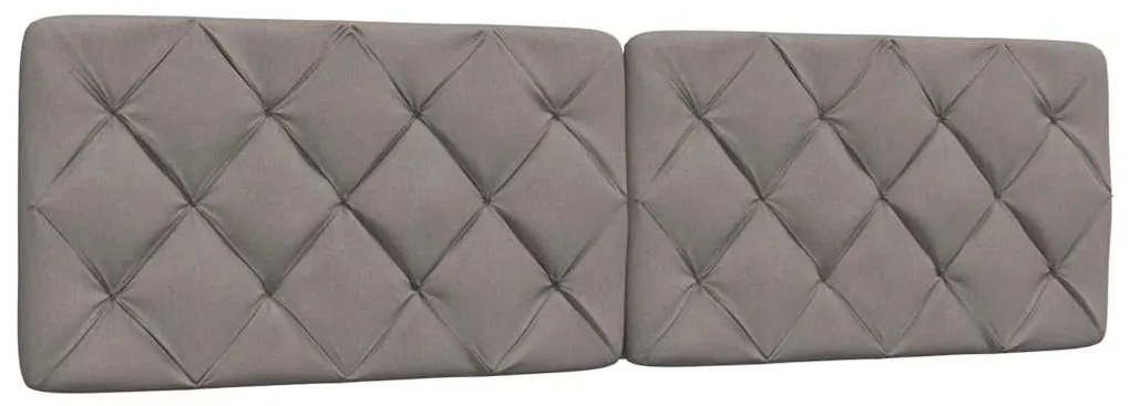 Estrutura de cama com LED sem colchão 200x200 cm tecido