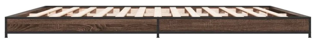 Estrutura de cama 200x200cm derivados madeira/metal