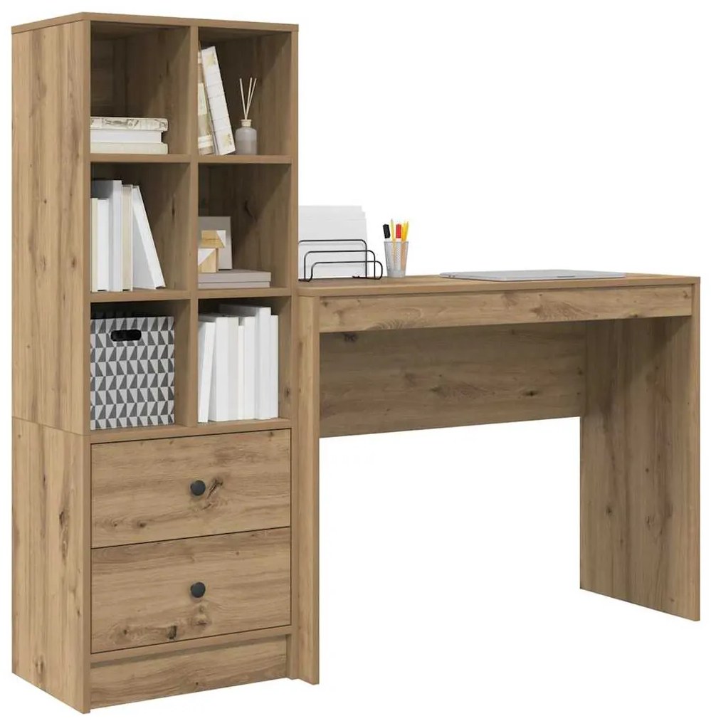Mesa com Armazenamento Carvalho Artisan Madeira Técnica