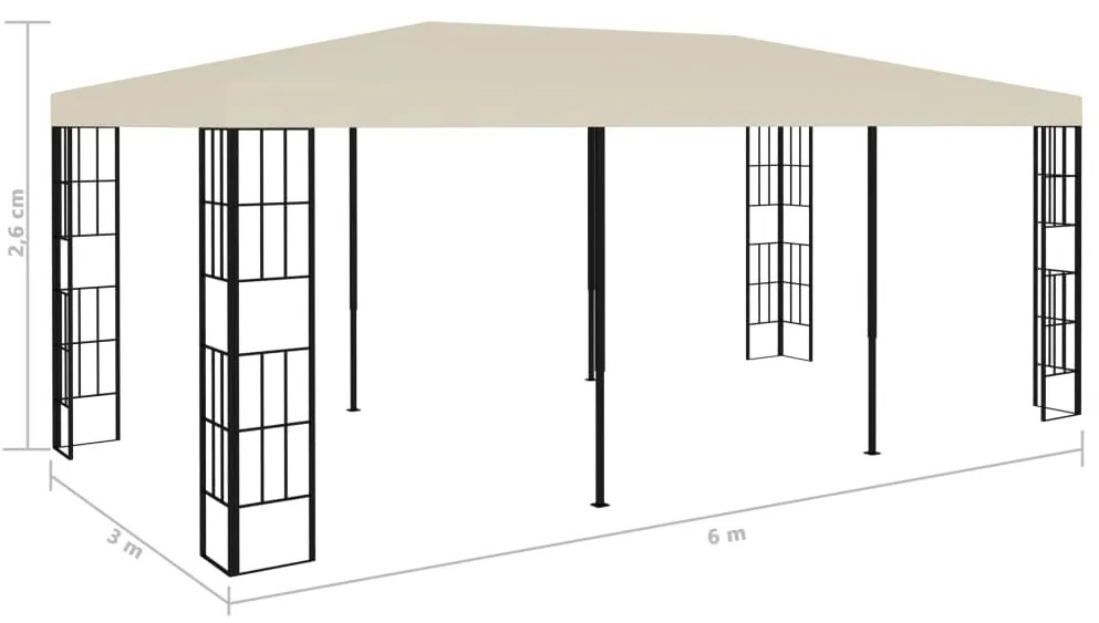 Tenda 3x6 m creme