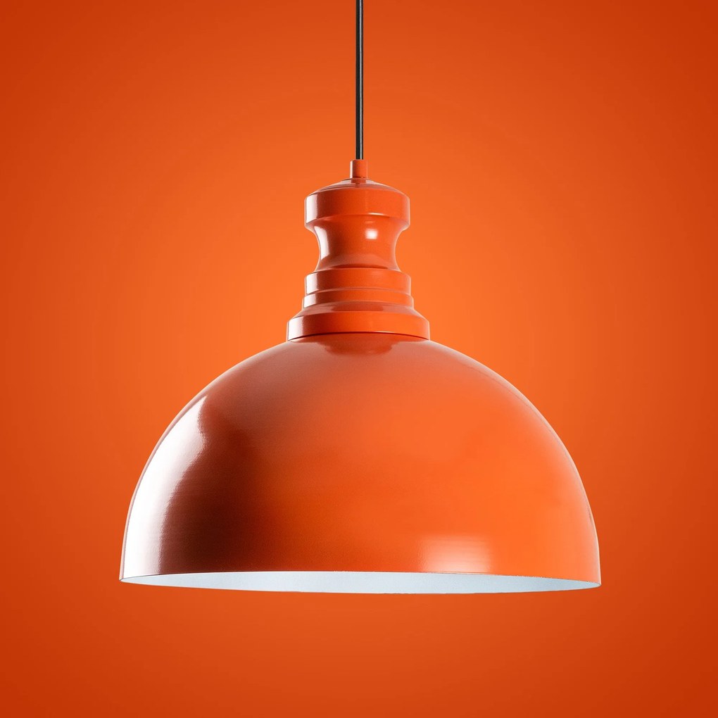 Candeeiro de Teto Kure – Laranja – Ø40 h:37 cm