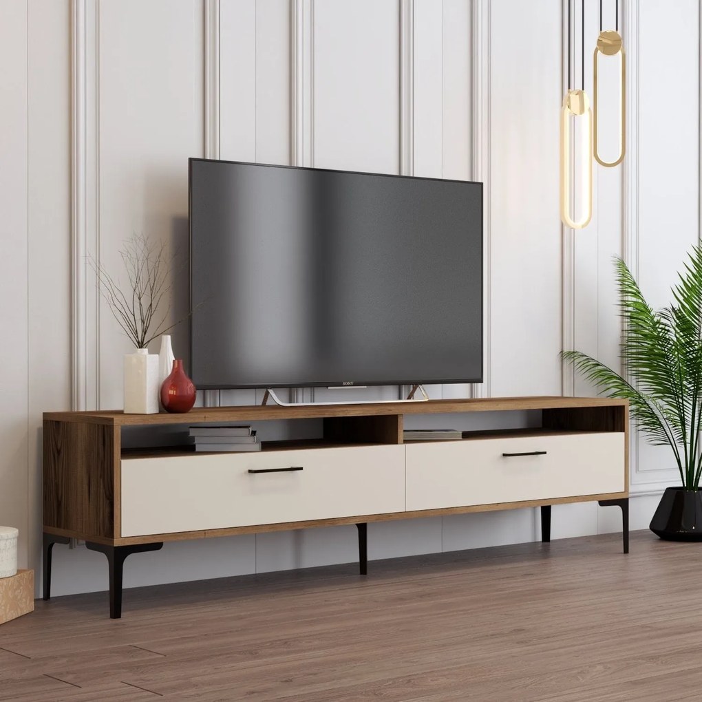 Unidade TV Istanbul – Noz e Creme – 180x35x47 cm