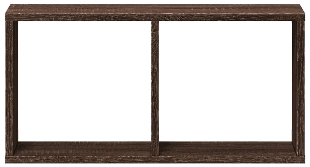 Armário parede 60x16x30 cm derivados madeira carvalho castanho