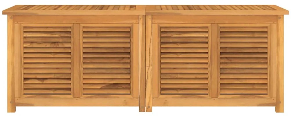 Caixa de arrumação para jardim com saco 150x50x55cm teca maciça