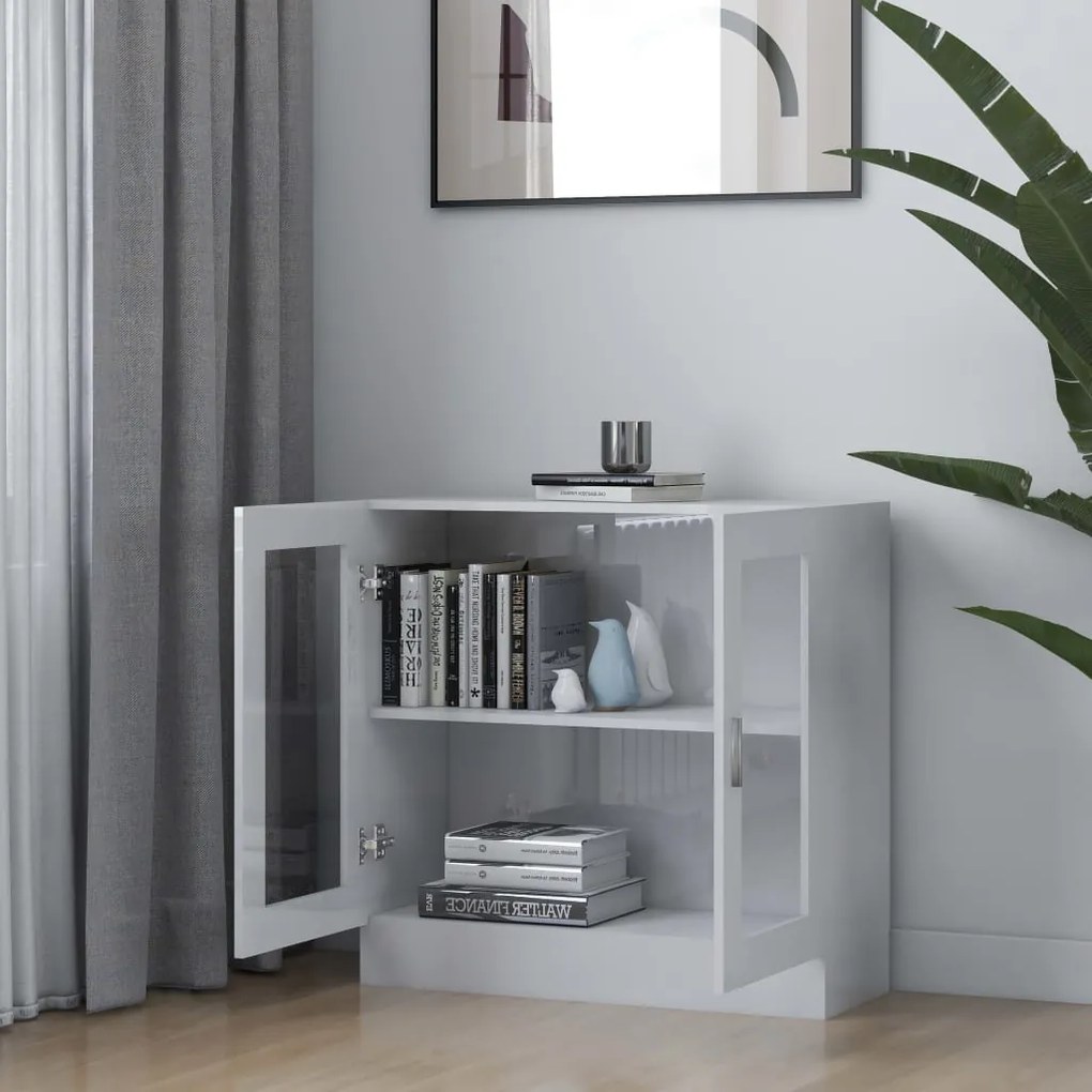 Vitrine Real de 80cm - Branco Brilhante - Design Moderno