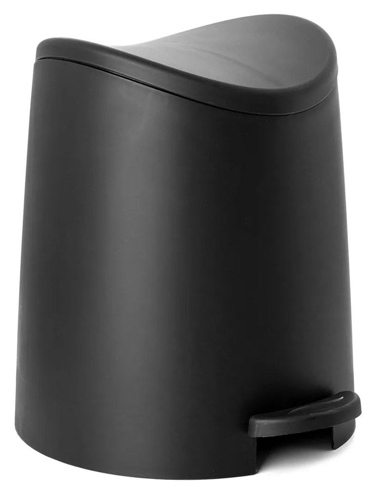 Balde WC com Pedal Standard Preto 3l 19X21.8X22.1cm