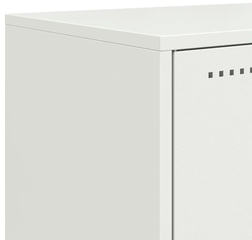 Móvel de TV 68,5x39x60,5 cm aço branco