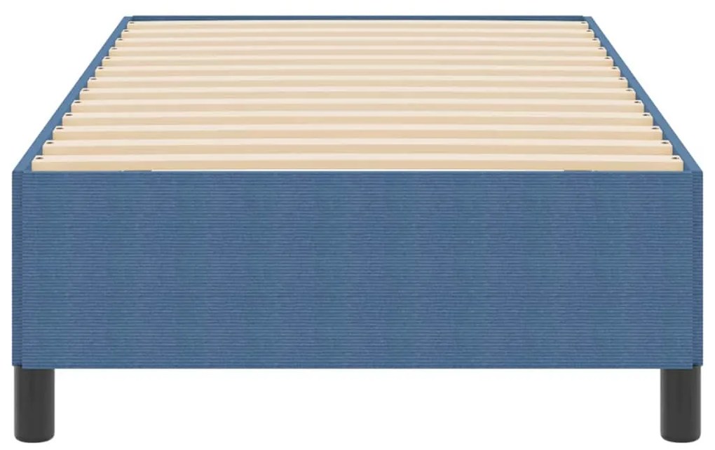Estrado de Cama Azul 90x200 cm em Tecido Canelado