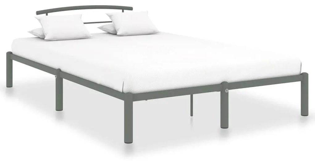 vidaXL Estrutura de cama 120x200 cm metal cinzento