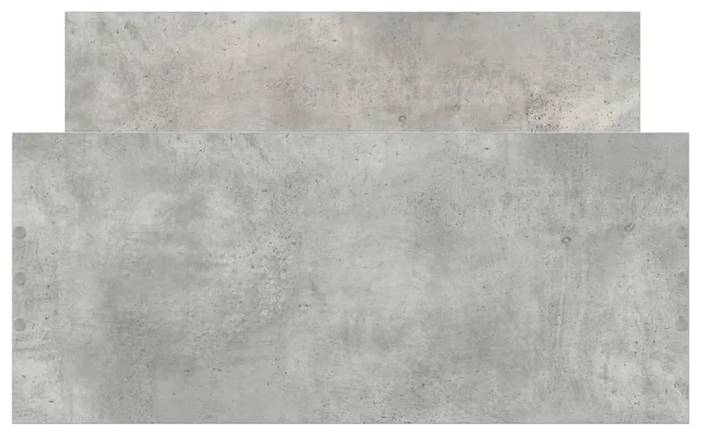 Estrutura de cama 90x190 cm derivados de madeira cinza cimento