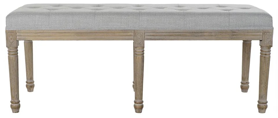 Banqueta Dkd Home Decor Cinzento (122 X 41 X 46 cm)