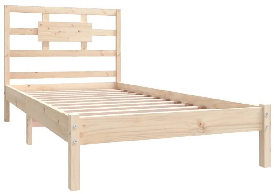 Estrutura de cama 90x200 cm madeira maciça