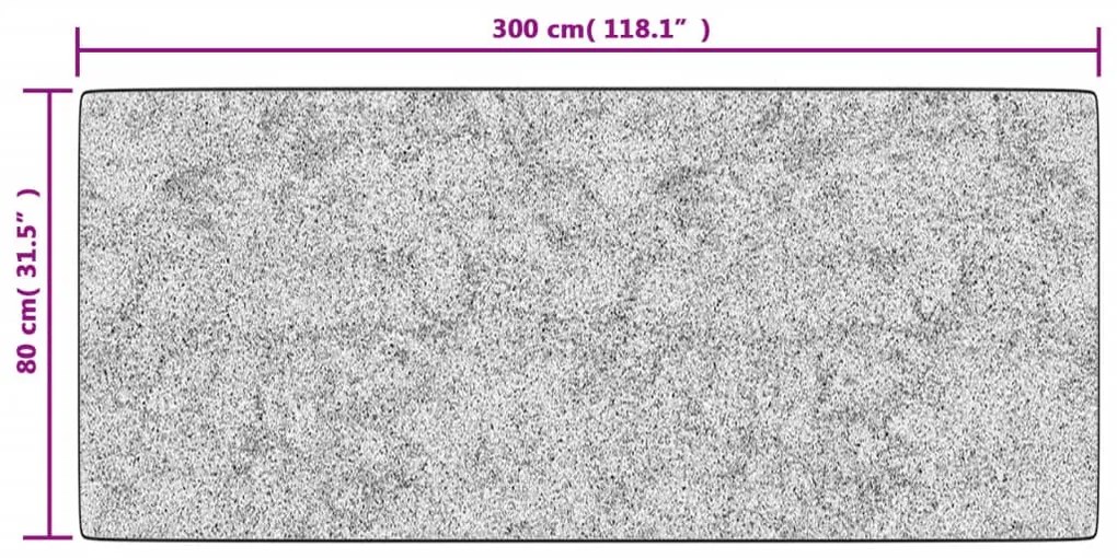 Tapete lavável antiderrapante 80x300 cm multicor