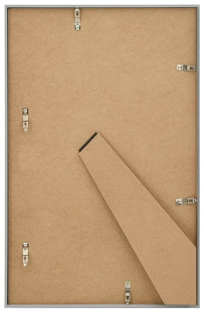 Molduras para mesa 3 pcs 13x18 cm MDF prateado