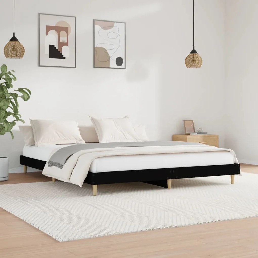 Estrutura de cama sem colchão 180x200 cm derivados de madeira