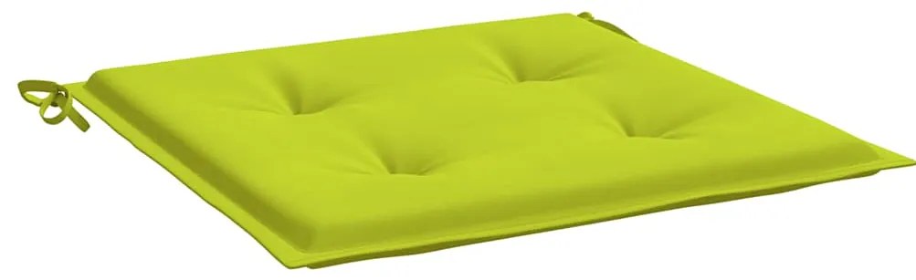 Almofadões cadeiras jardim 2pcs tecido oxford verde brilhante