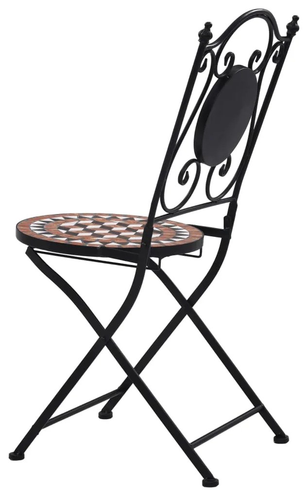 3 pcs conjunto bistro em mosaico azulejos de cerâmica terracota