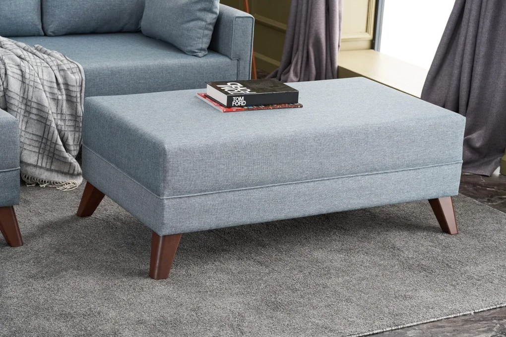 Sofá-Cama de Canto Bella – Azul – 205x85x140 cm
