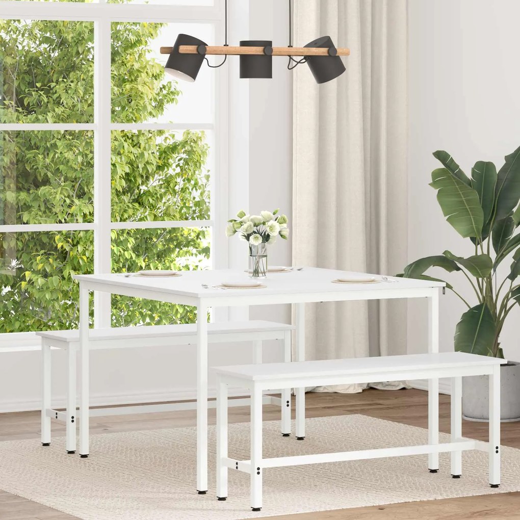 vidaXL Mesa de jantar Branco 110 x 110 x 75 cm