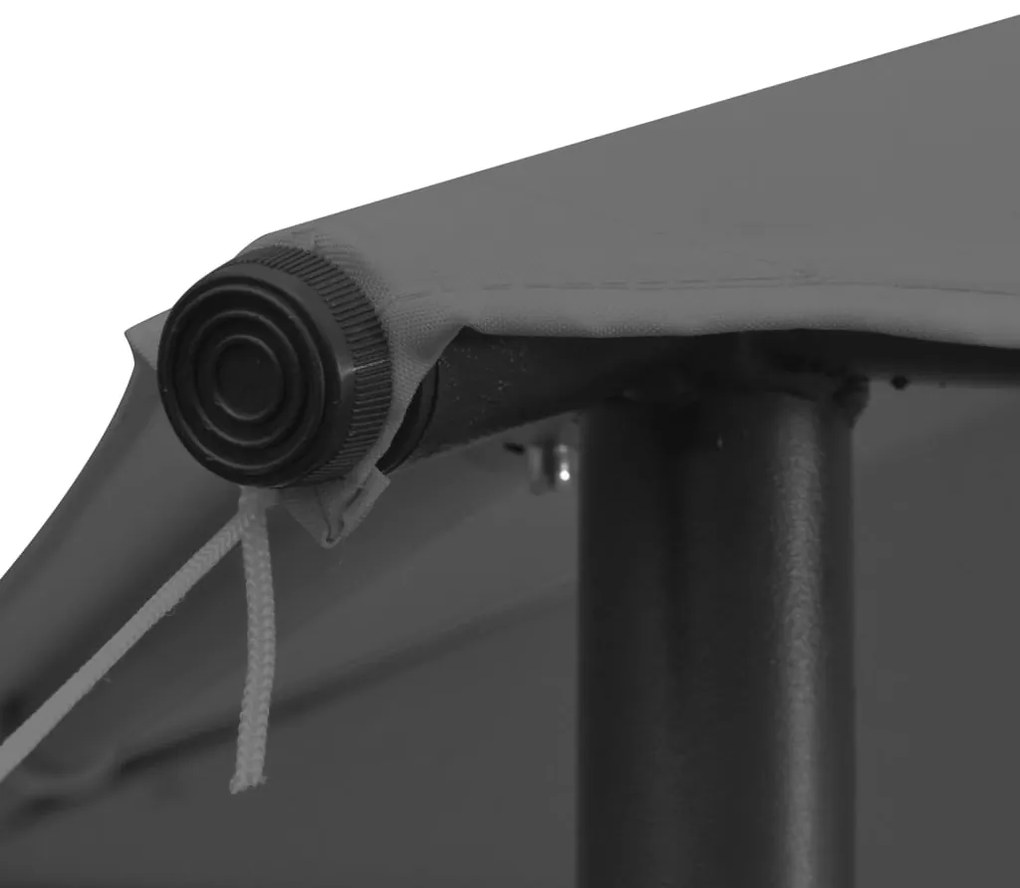 Gazebo 4x4x3 m 180 g/m² antracite