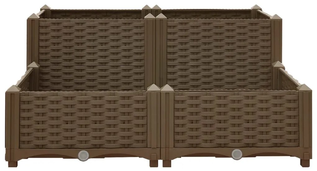 Canteiro elevado 80x80x38 cm polipropileno