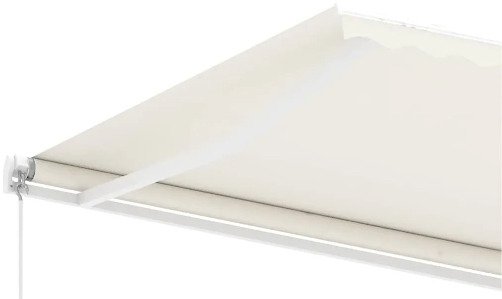 Toldo retrátil manual independente 300x250 cm cor creme