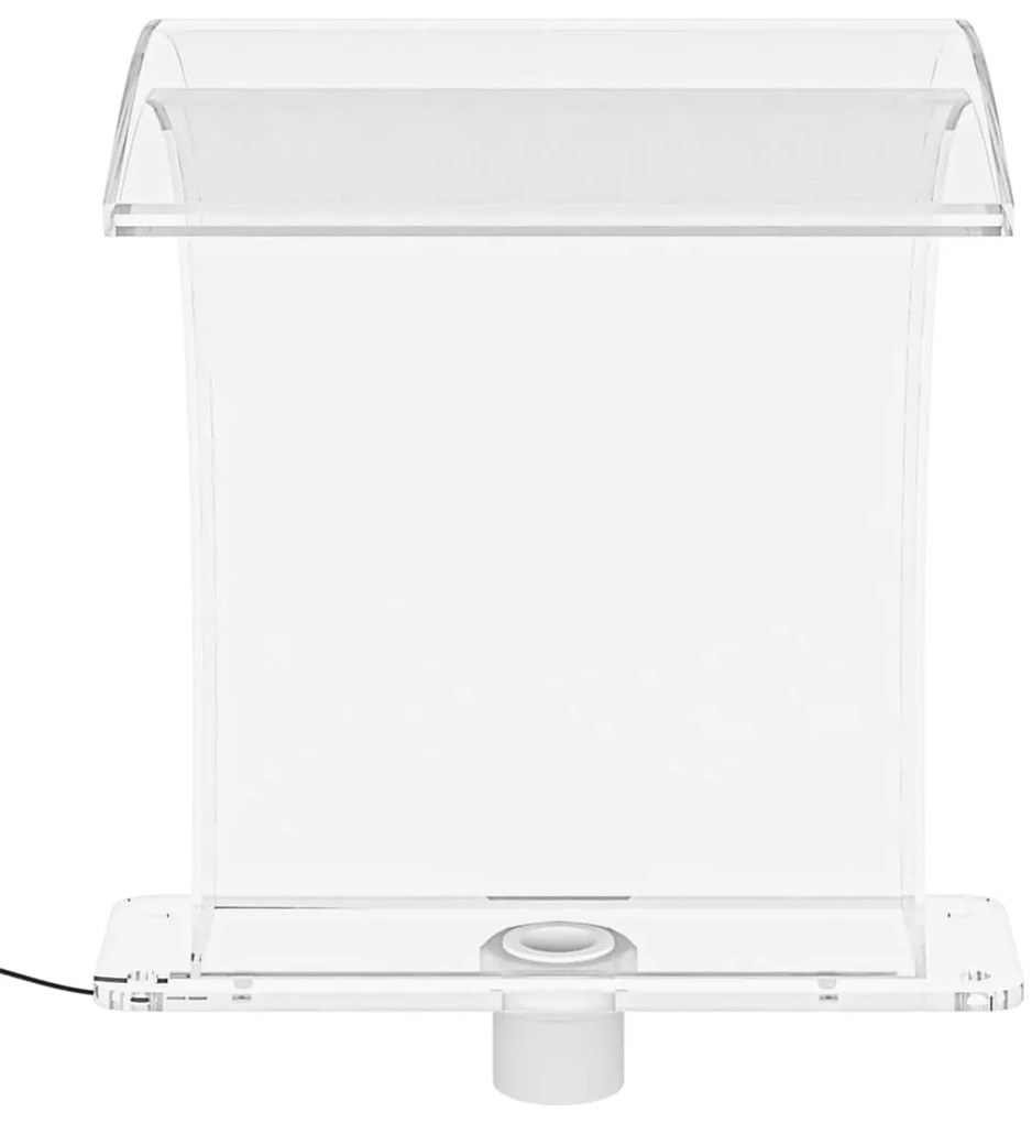 Fonte de piscina com luzes LED RGB 50 cm acrílico