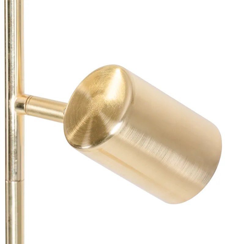 Candeeiro de pé moderno latão 3 luzes - Jeana Moderno