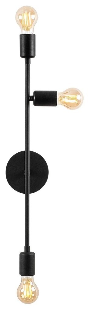 Candeeiro de Parede Bedside – Preto – 15 x 15 cm