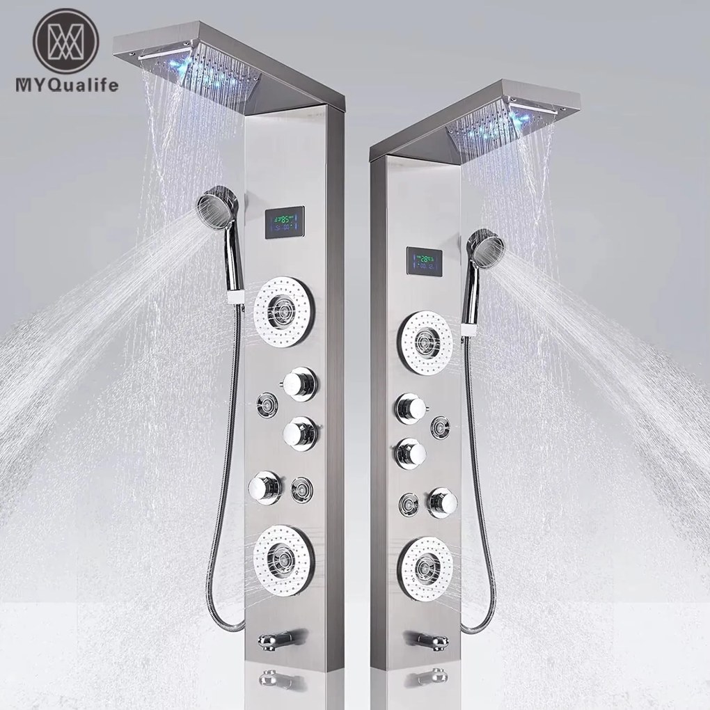 Coluna de Chuveiro de Hidromassagem Verona – Com Display Digital, Torn