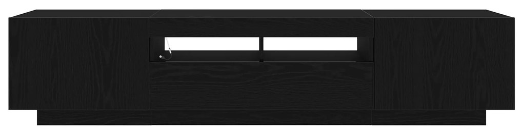 Aparador de TV vidaXL com Luzes LED em Madeira de Carvalho 180x35x40 c