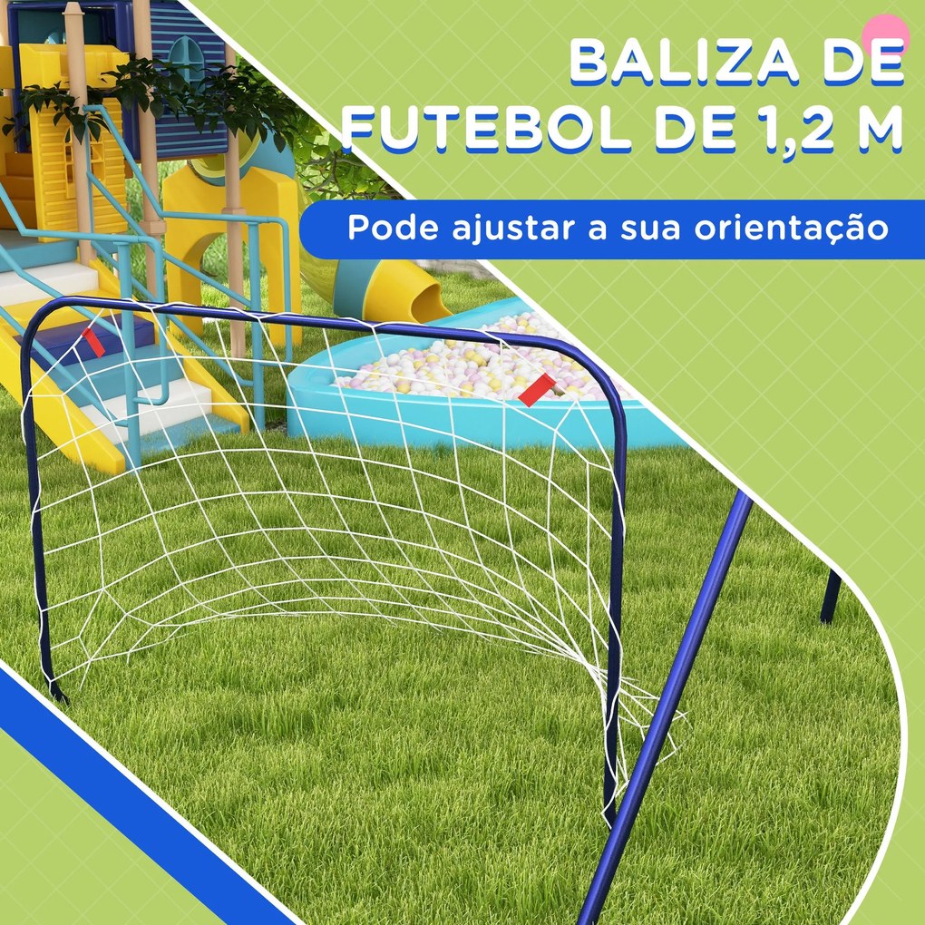 Outsunny Baloiço Infantil 3 em 1 Baloiço para Crianças de 3-8 Anos com