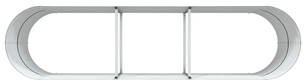 Horta Elevada vidaXL Castanho 320x80x81 cm Aço Galvanizado