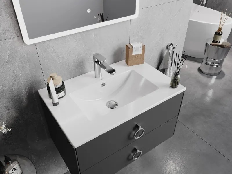 Mexen Atena lavatório embutido no balcão 71 x 46 cm, branco - 25017000