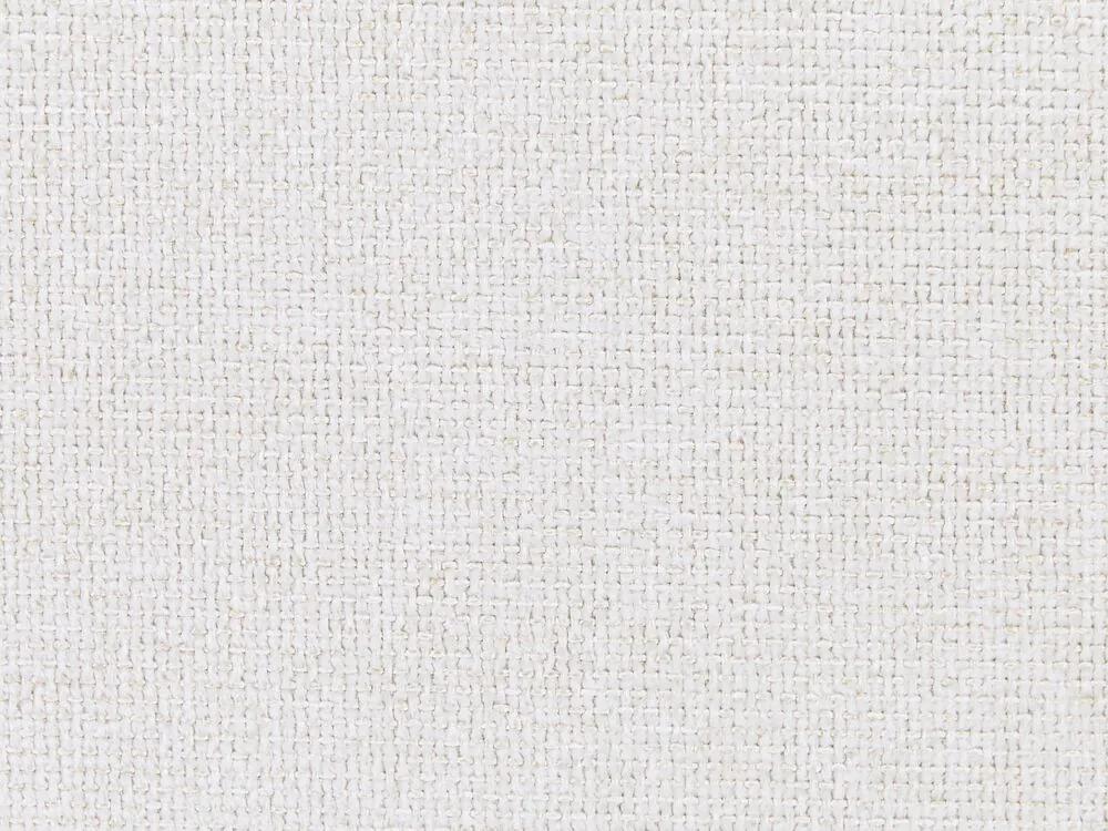 Cama de casal em tecido branco-creme 160 x 200 cm MILLAY Beliani