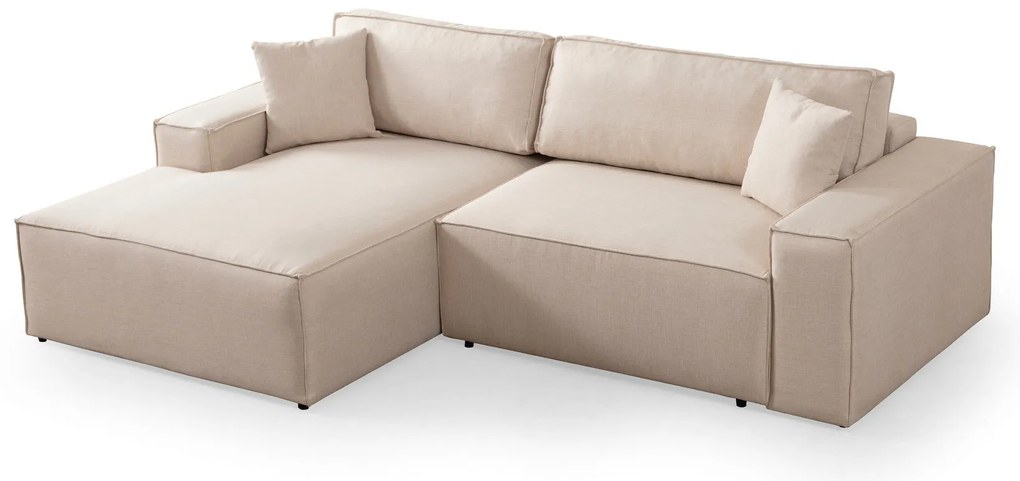 Sofá-Cama de Canto Pırlo – Ecru – 260x78x170 cm