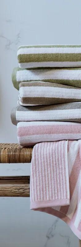 Jogo de toalhas de banho 3 peças 520gr./m2 - Efficience Stripes Lasa Home: Cinzento
