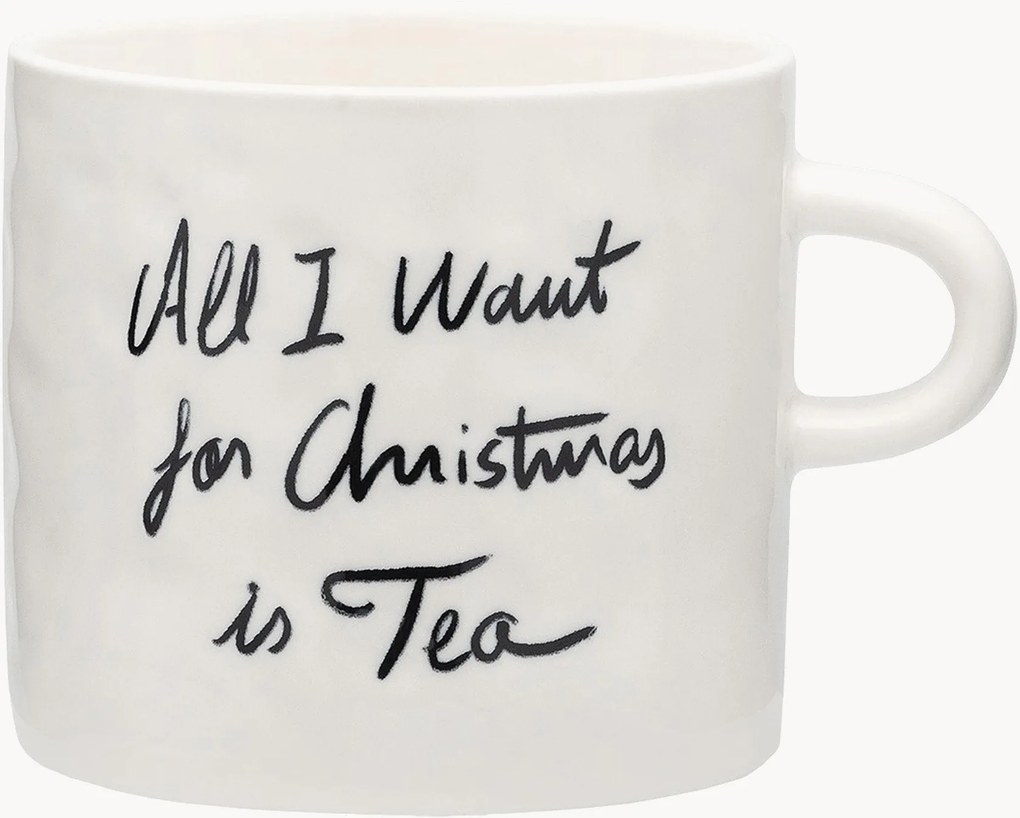 Caneca de Natal XL artesanal All I Want Is Tea