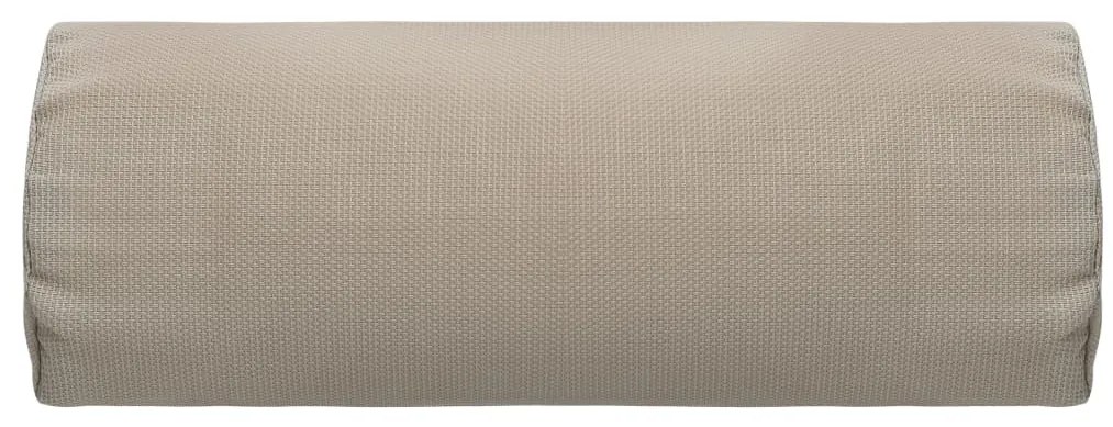 Encosto cabeça cadeira 40x7,5x15 cm textilene cinza-acastanhado