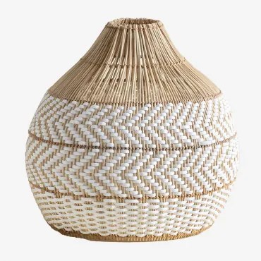 Abajur De Rattan Trançado Llaury Ø40 Cm - Sklum