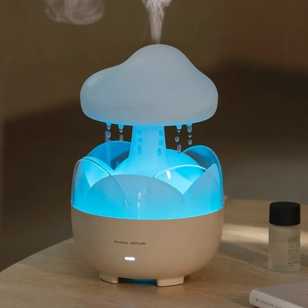 Difusor de Aromas Nuvem – Humidificador Elétrico com Luz Noturna e Son
