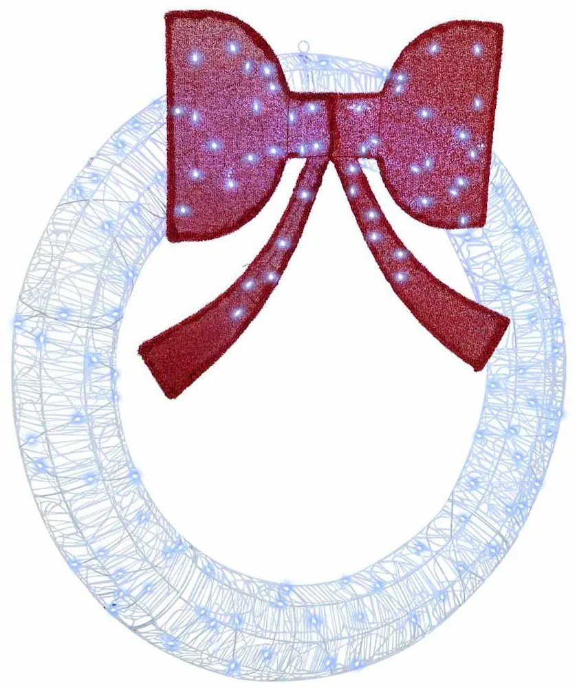 vidaXL Guirlanda com 150 LEDs Branco frio 120 cm Acrílo