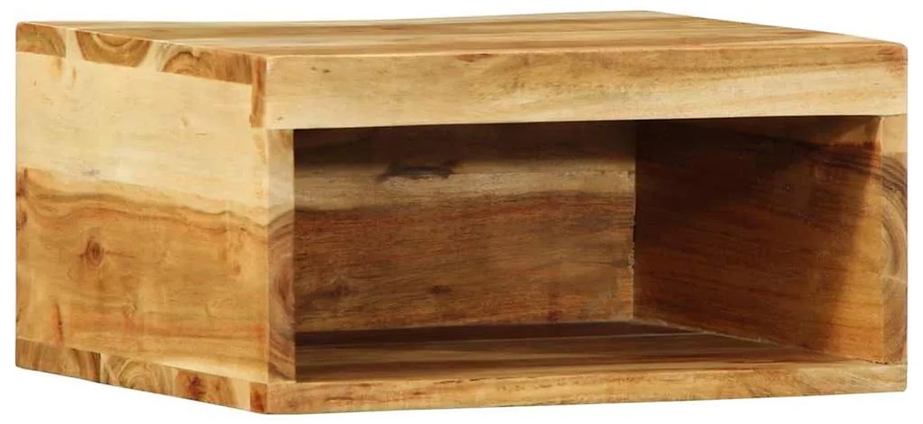 Armário de TV para parede 40x30x19 cm madeira acácia maciça