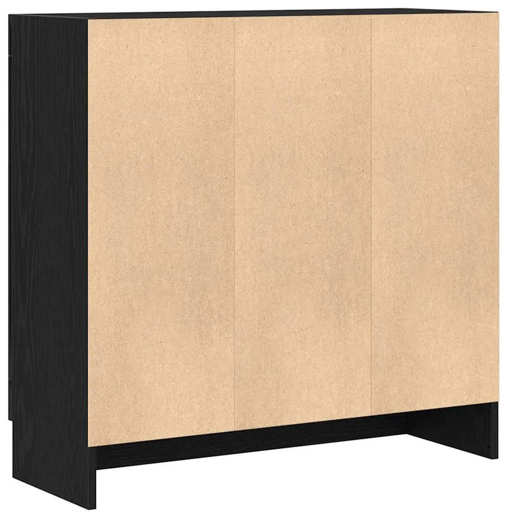 Armário de Livros de Carvalho Preto - 82,5x30,5x80 cm - Móveis de Made