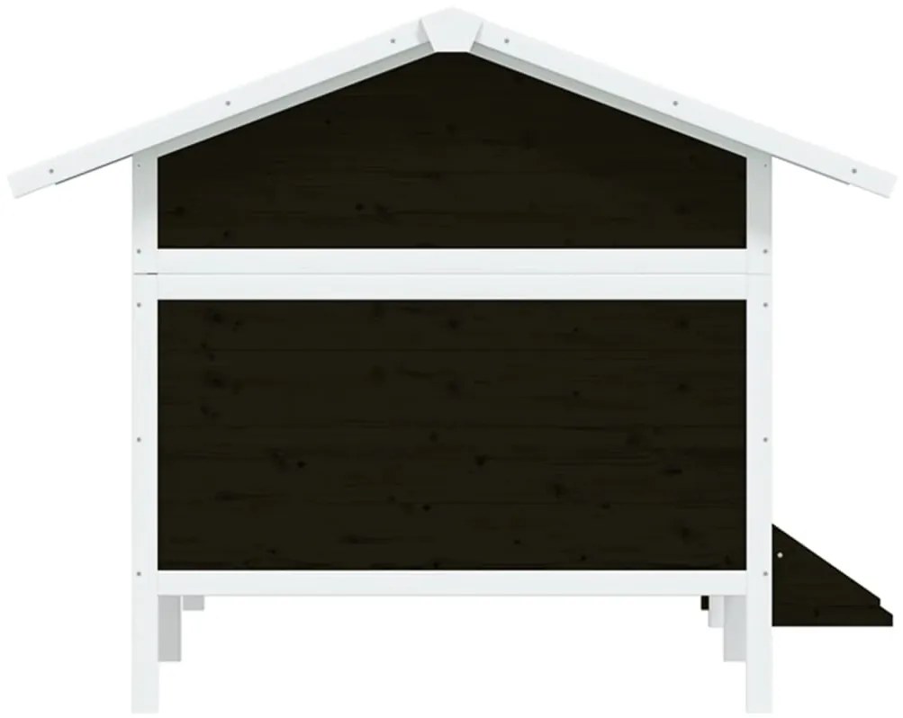 Casota para cães 159x120x88,5 cm pinho maciço cinzento