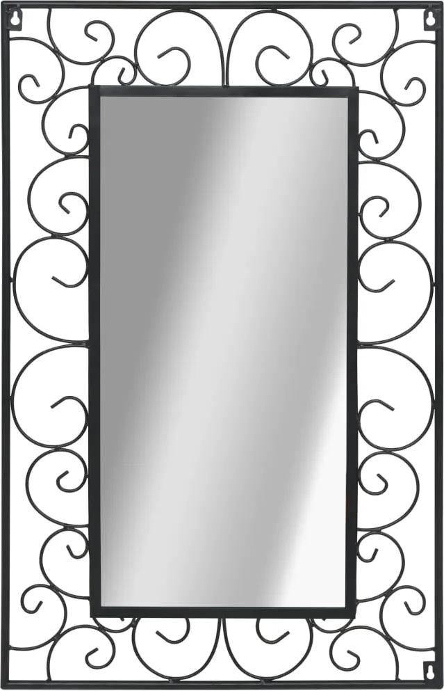 Espelho de parede retangular 50x80 cm preto