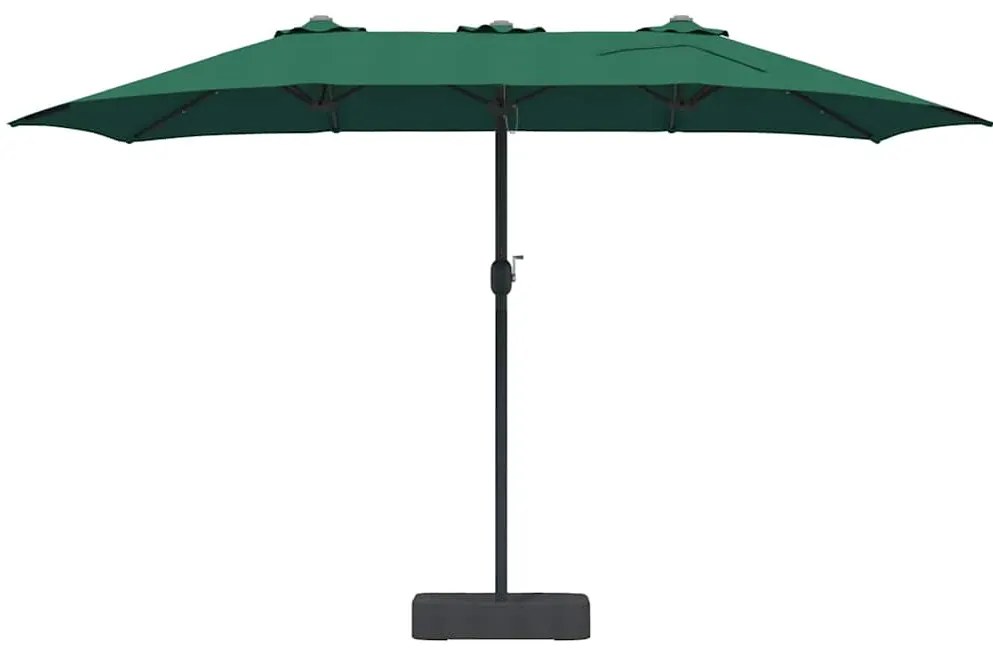 Guarda-sol de Jardim Verde 385 x 209 x 244 cm tecido