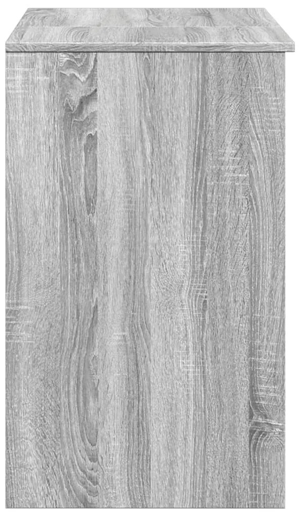 Toucador com espelho 73x46,5x120 cm cor cinzento sonoma