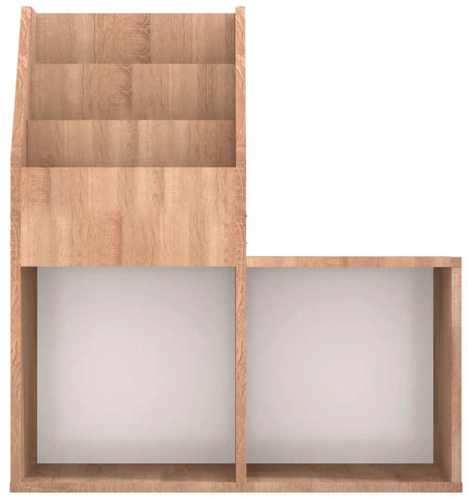 Suporte revistas infantil 71x30x78,5 cm aglom. carvalho sonoma
