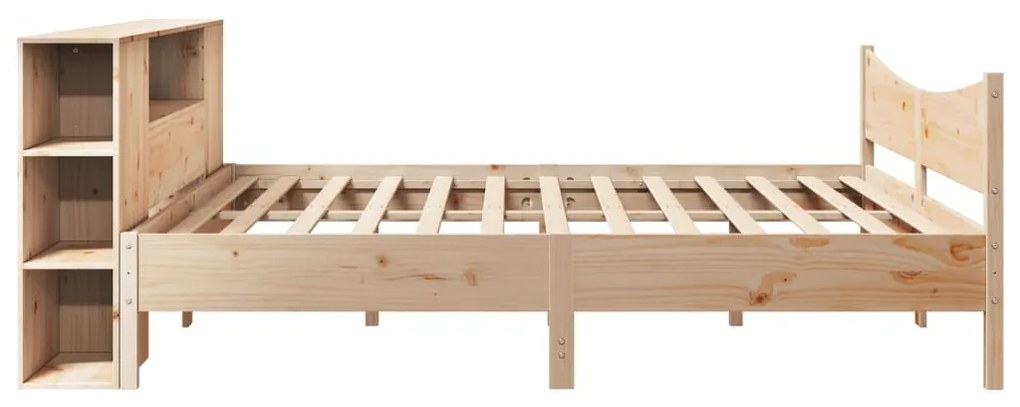 Cama sem colchão 200x200 cm madeira de pinho maciça